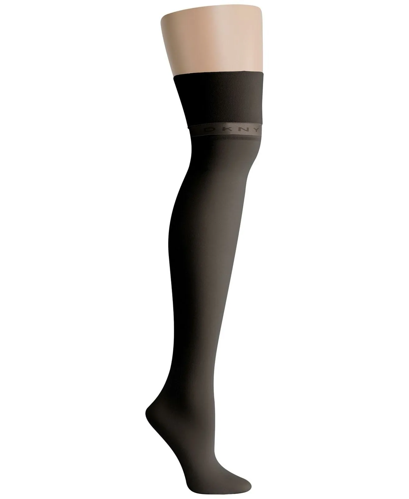 DKNY Women's Logo Knit Over-The-Knee Socks. DYS080