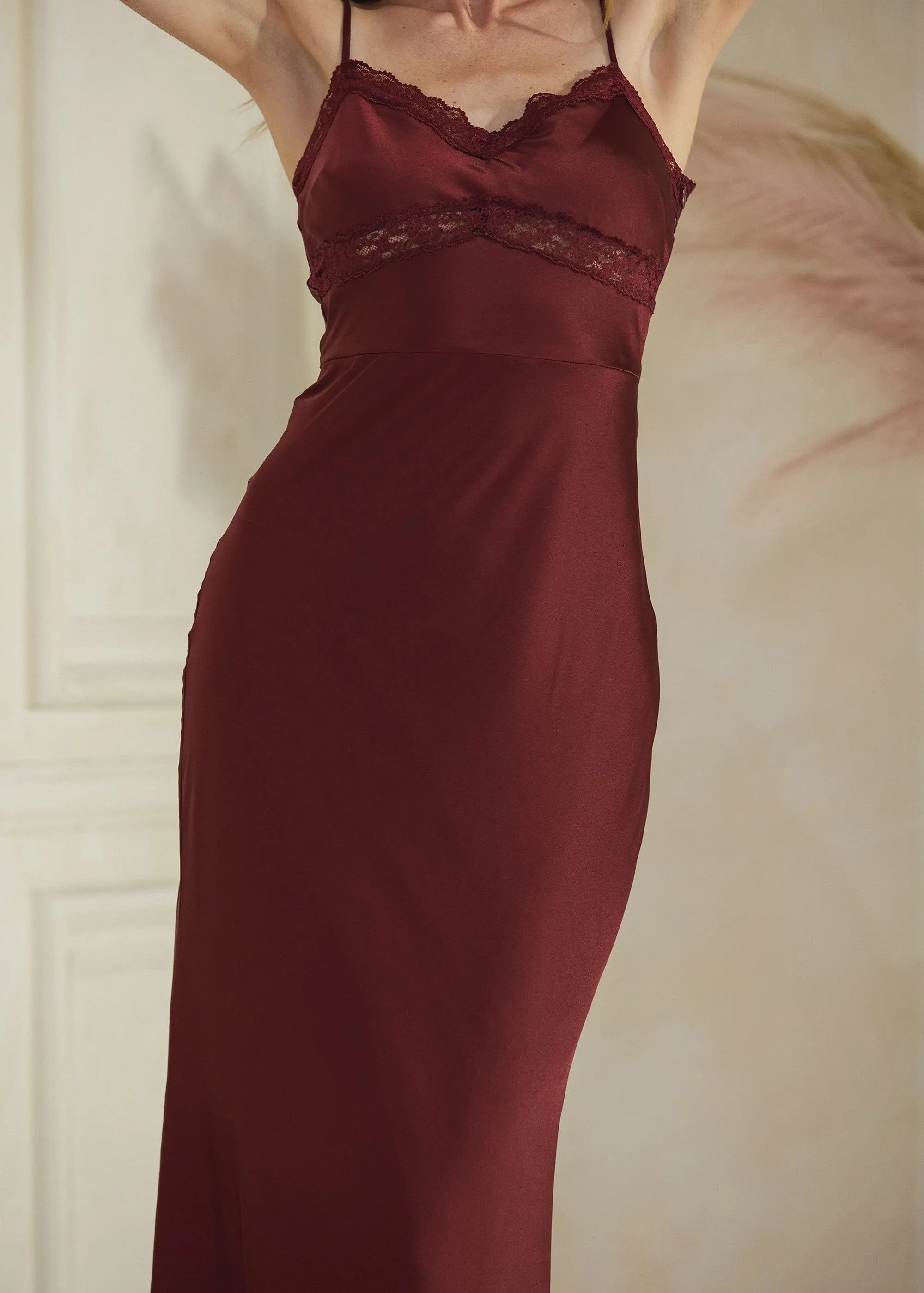 Double Take Satin Slip