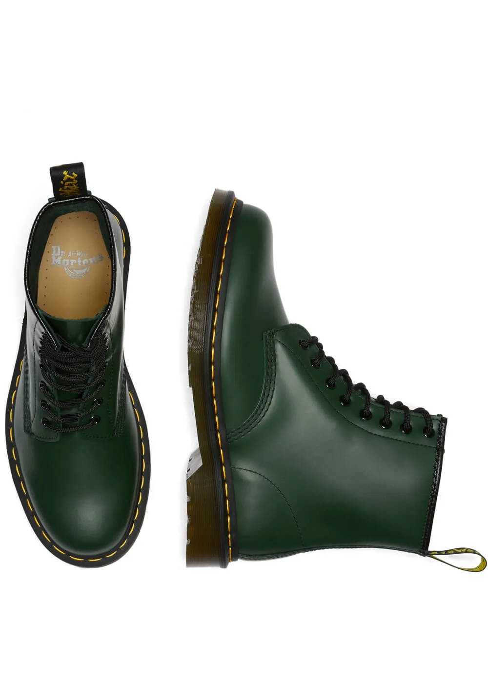 Dr. Martens 1460 Smooth Leather Boots Green
