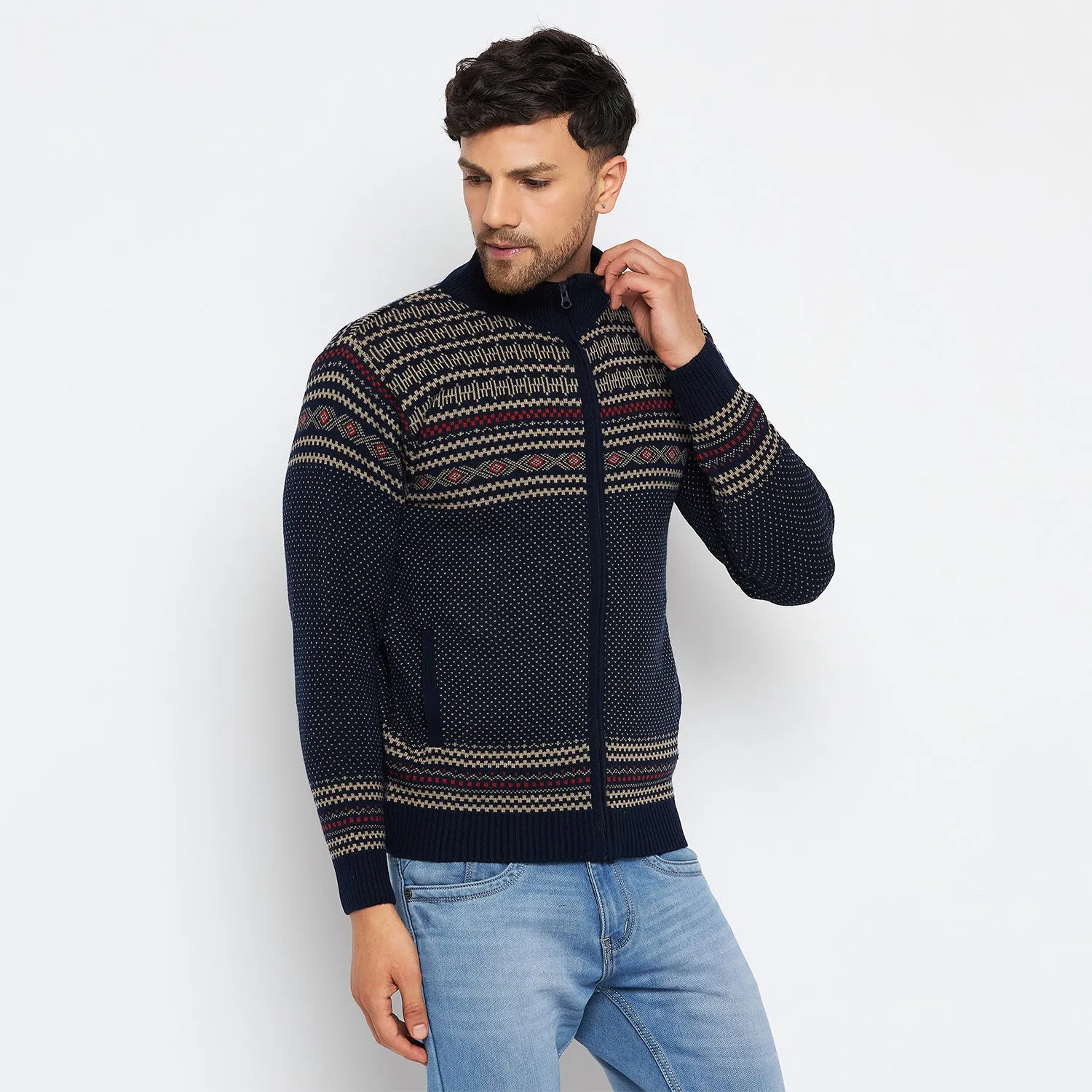 Duke Stardust Men Full Sleeve High Neck Pullover (SDS2082)