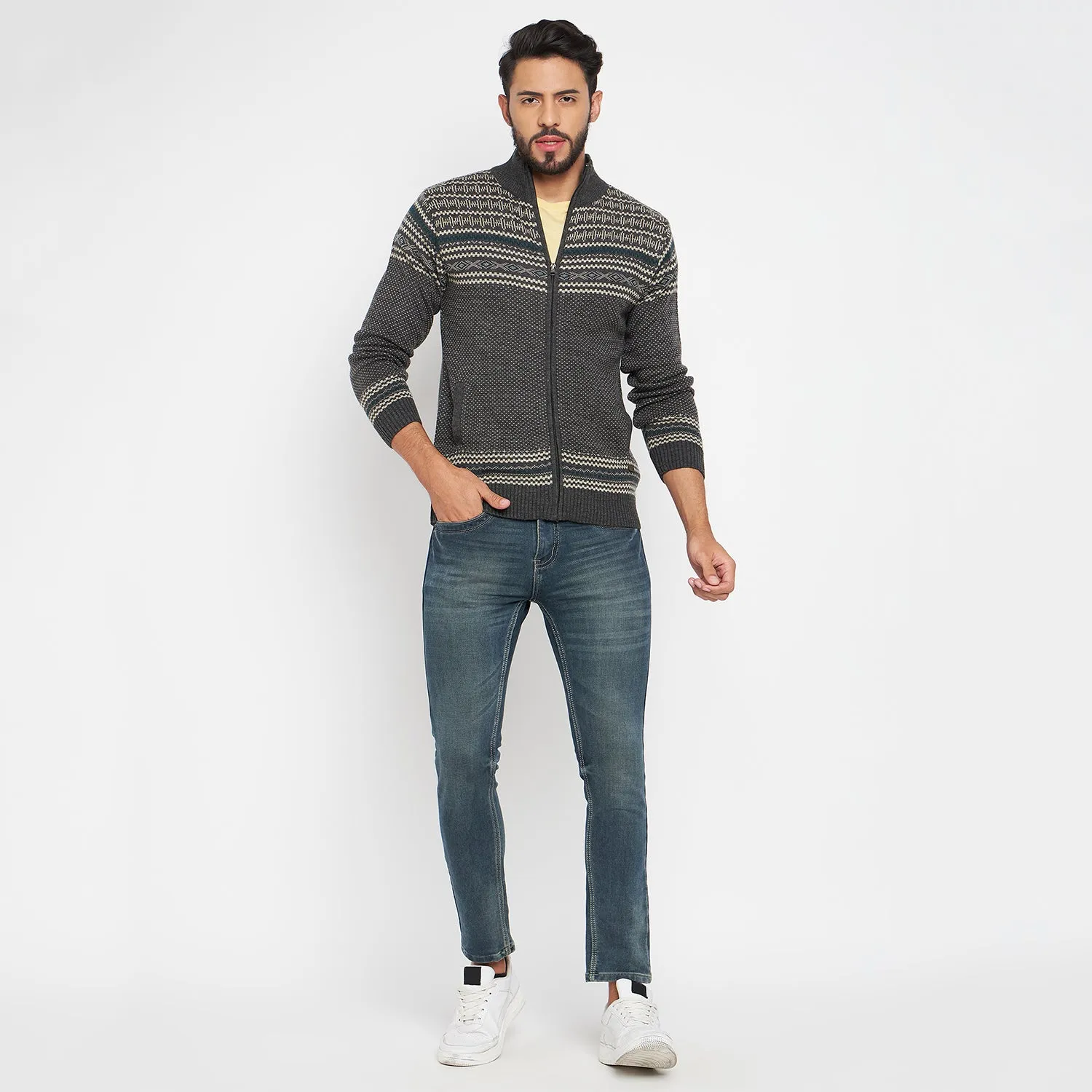 Duke Stardust Men Full Sleeve High Neck Pullover (SDS2082)