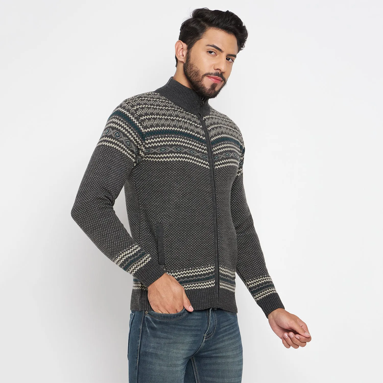 Duke Stardust Men Full Sleeve High Neck Pullover (SDS2082)