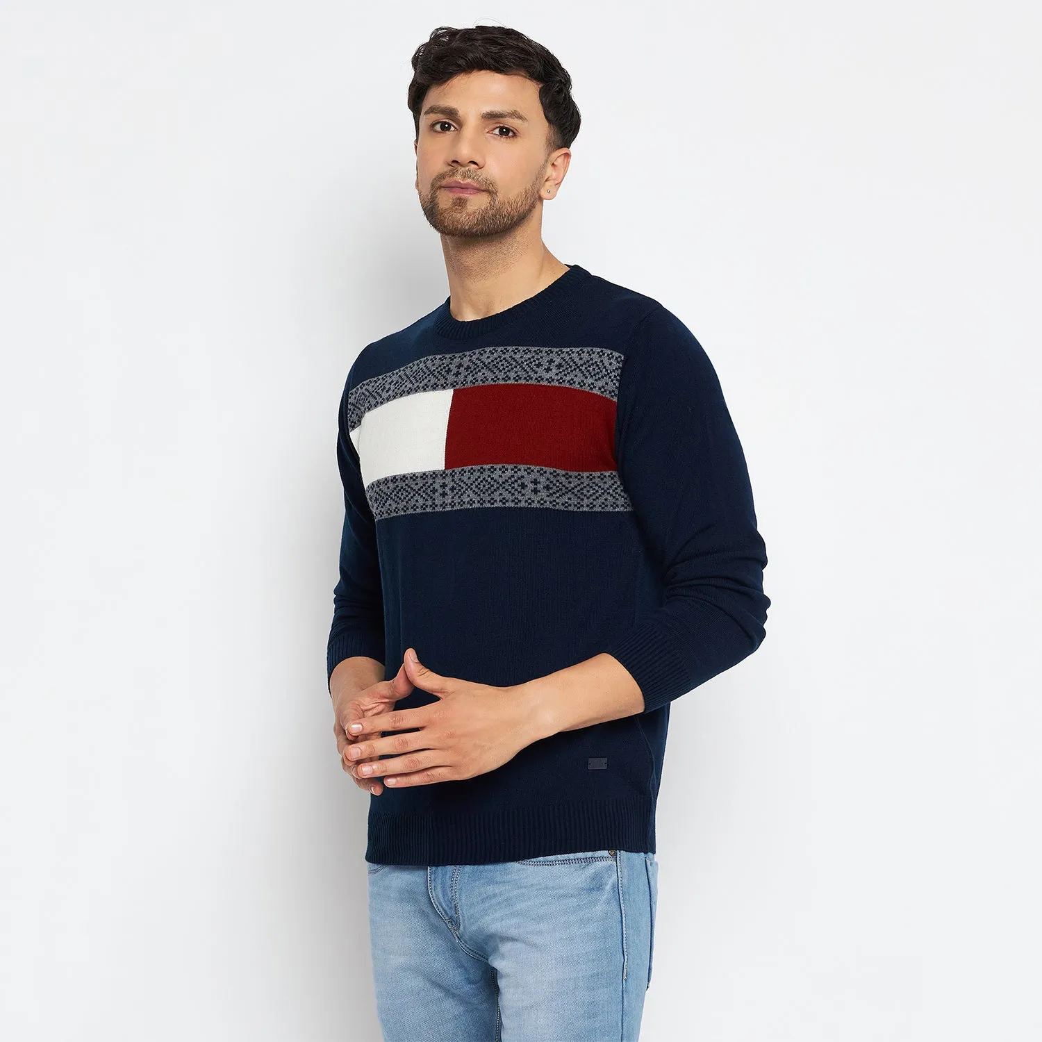 Duke Stardust Men Full Sleeve Round Neck Pullover (SDS2024)