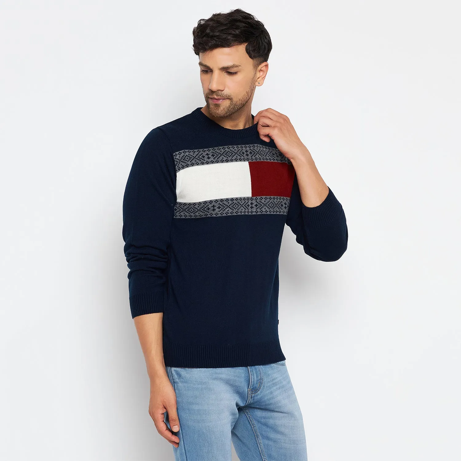 Duke Stardust Men Full Sleeve Round Neck Pullover (SDS2024)