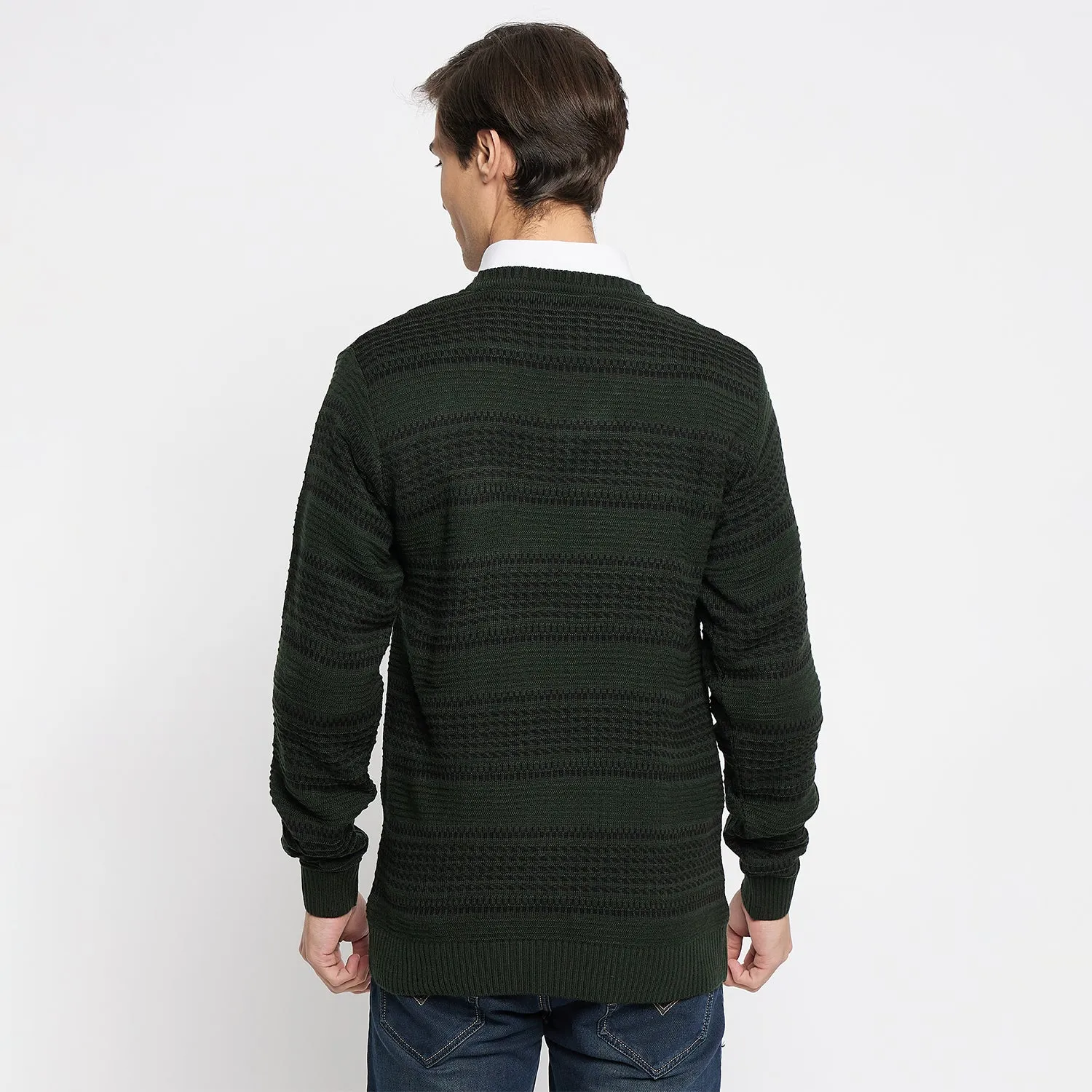 Duke Stardust Men Full Sleeve V Neck Sweater (SDS2045)