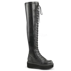 EMILY-375  Black Str Vegan Leather