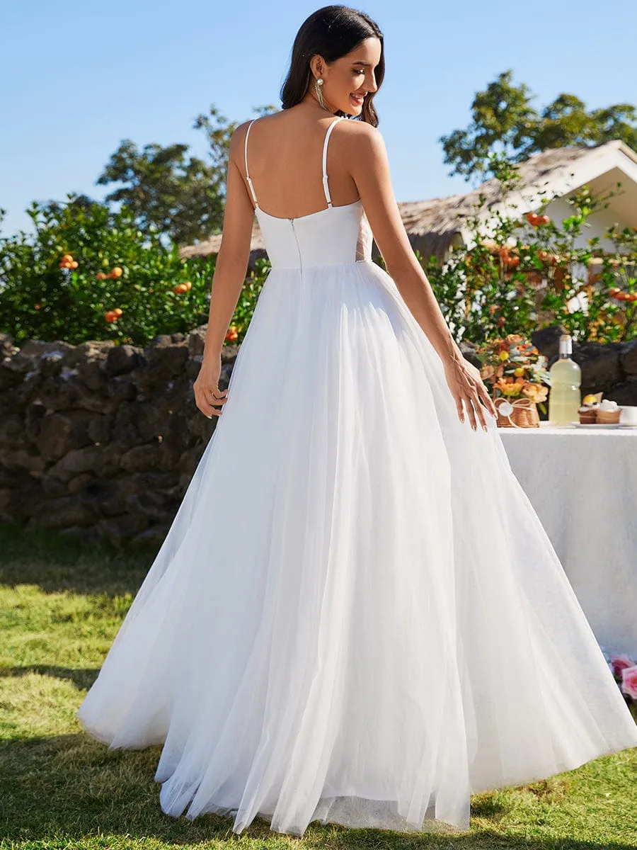 Emily ivory soft tulle beaded wedding gown s18 Express NZ wide