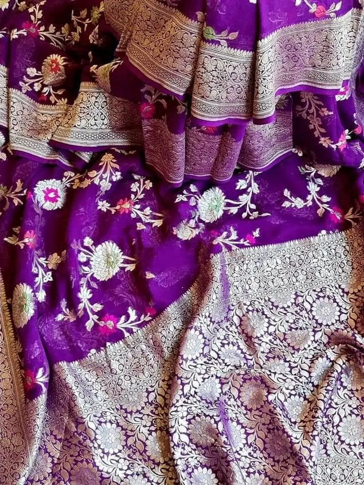 Festive Season Chiffon Georgette Silk Saree