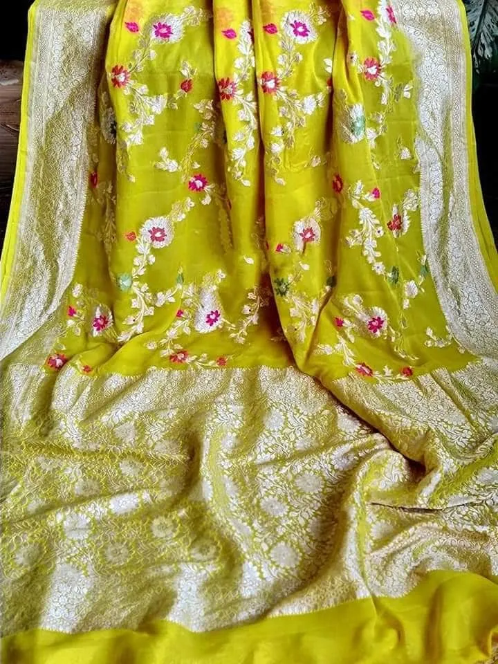 Festive Season Chiffon Georgette Silk Saree