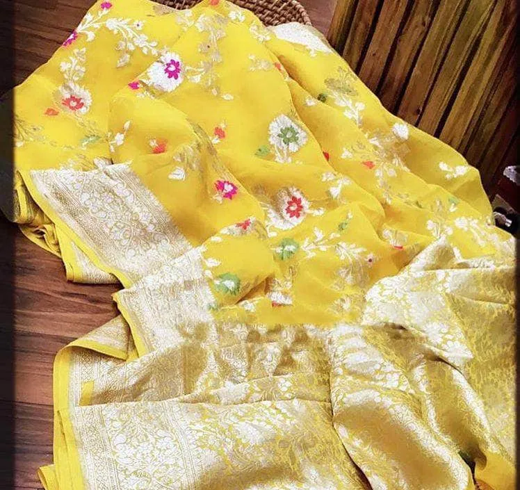 Festive Season Chiffon Georgette Silk Saree