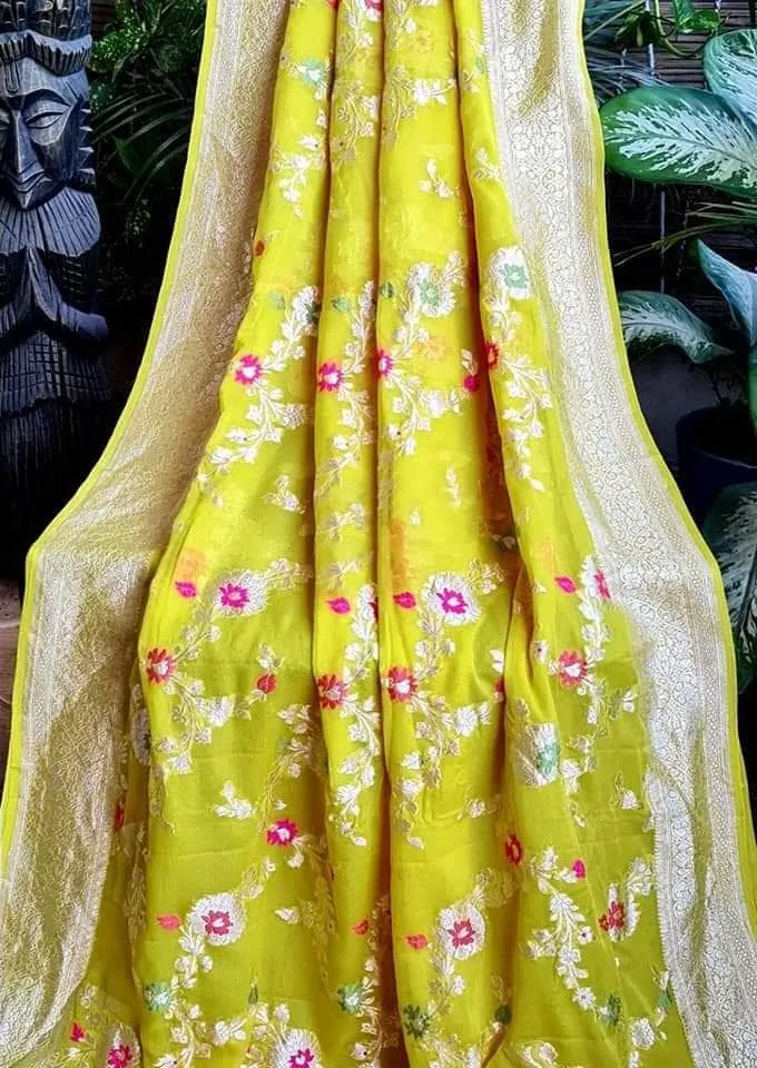 Festive Season Chiffon Georgette Silk Saree