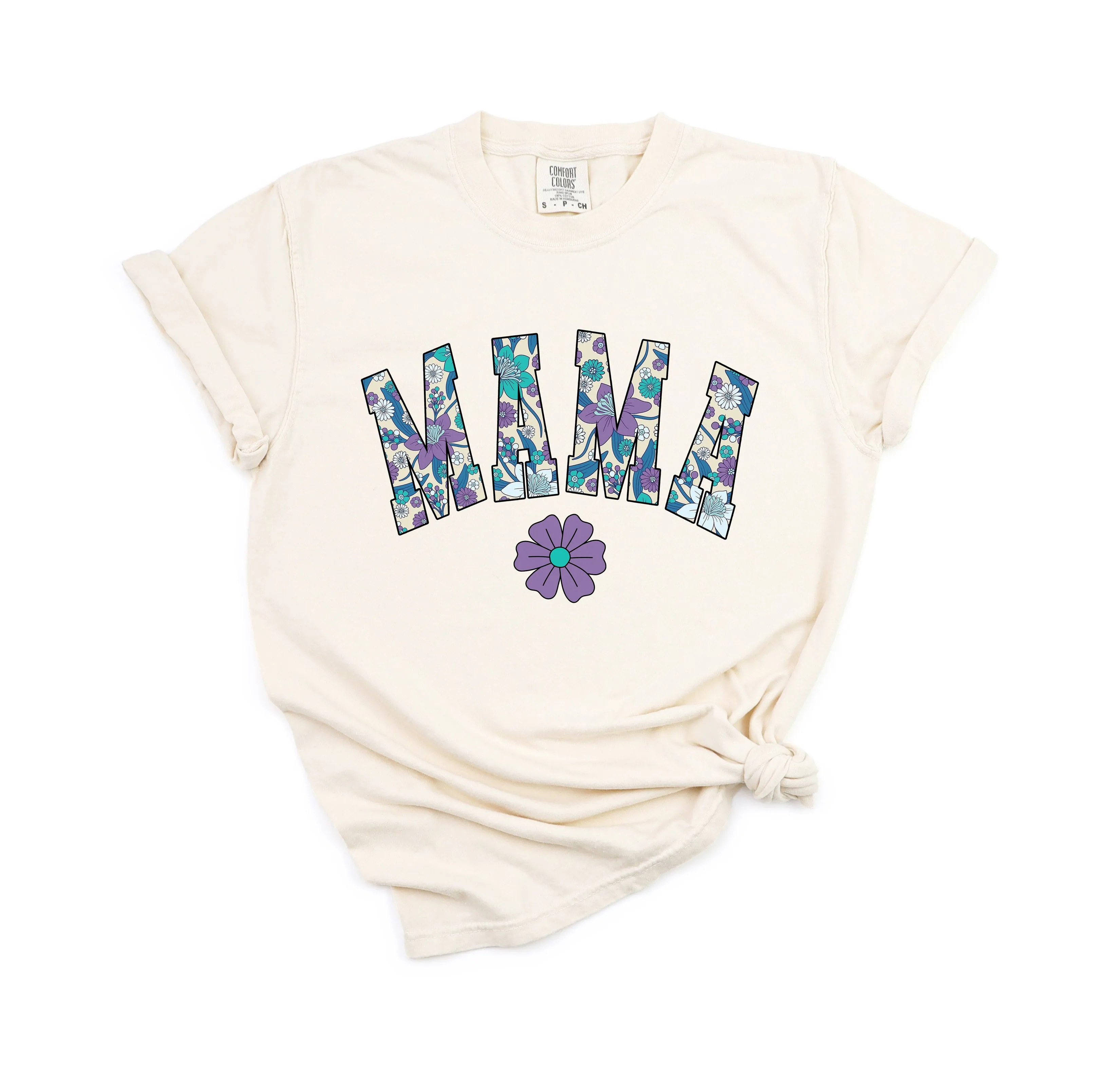 Floral Mama - Comfort Colors Adult Tee