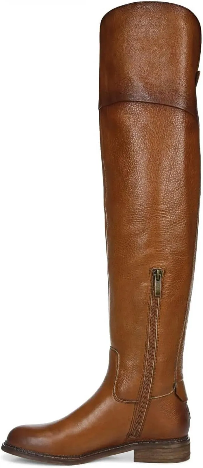 Franco Sarto Haleen Wide Calf Over-the-Knee Boots Shoes Cognac Brown 8M-WC