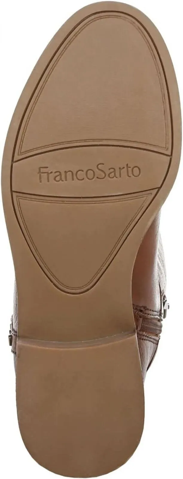 Franco Sarto Haleen Wide Calf Over-the-Knee Boots Shoes Cognac Brown 8M-WC
