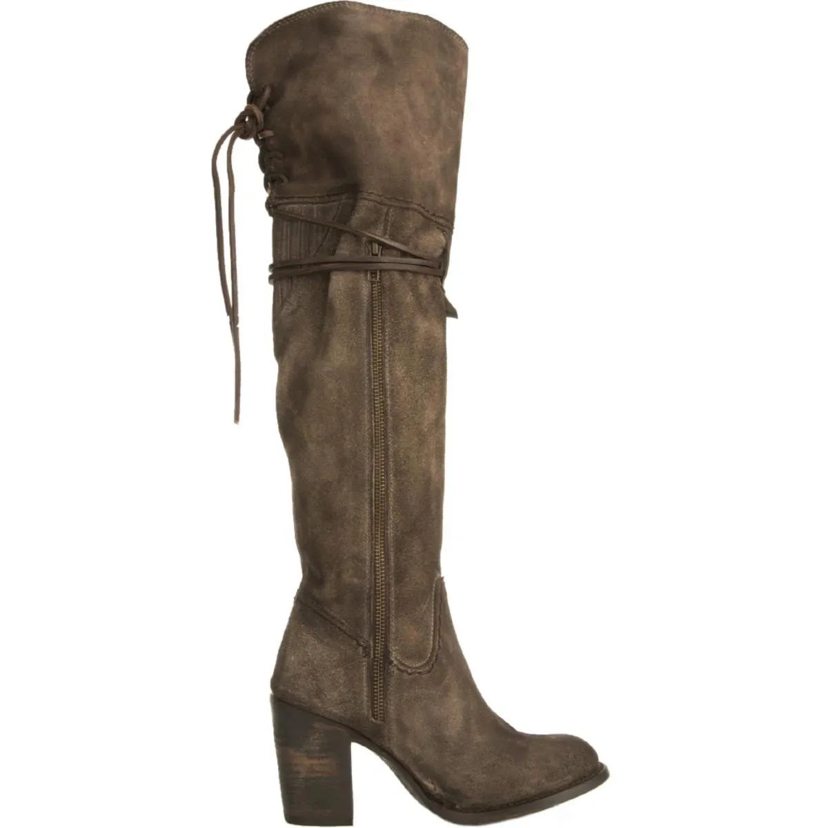 Freebird by Steven Brock Grey Suede Boots Gray