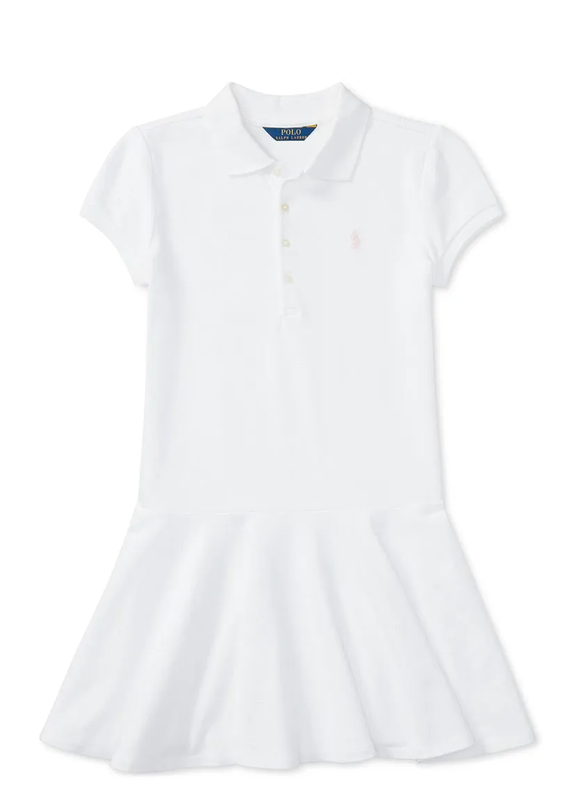 Girls Mesh Polo Dress