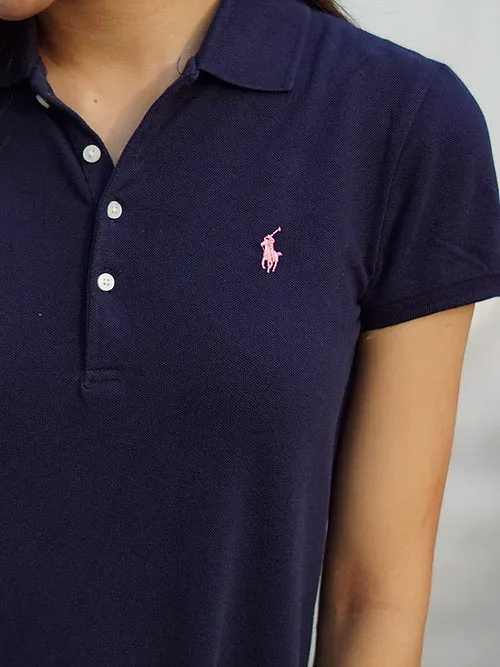 Girls Mesh Polo Dress