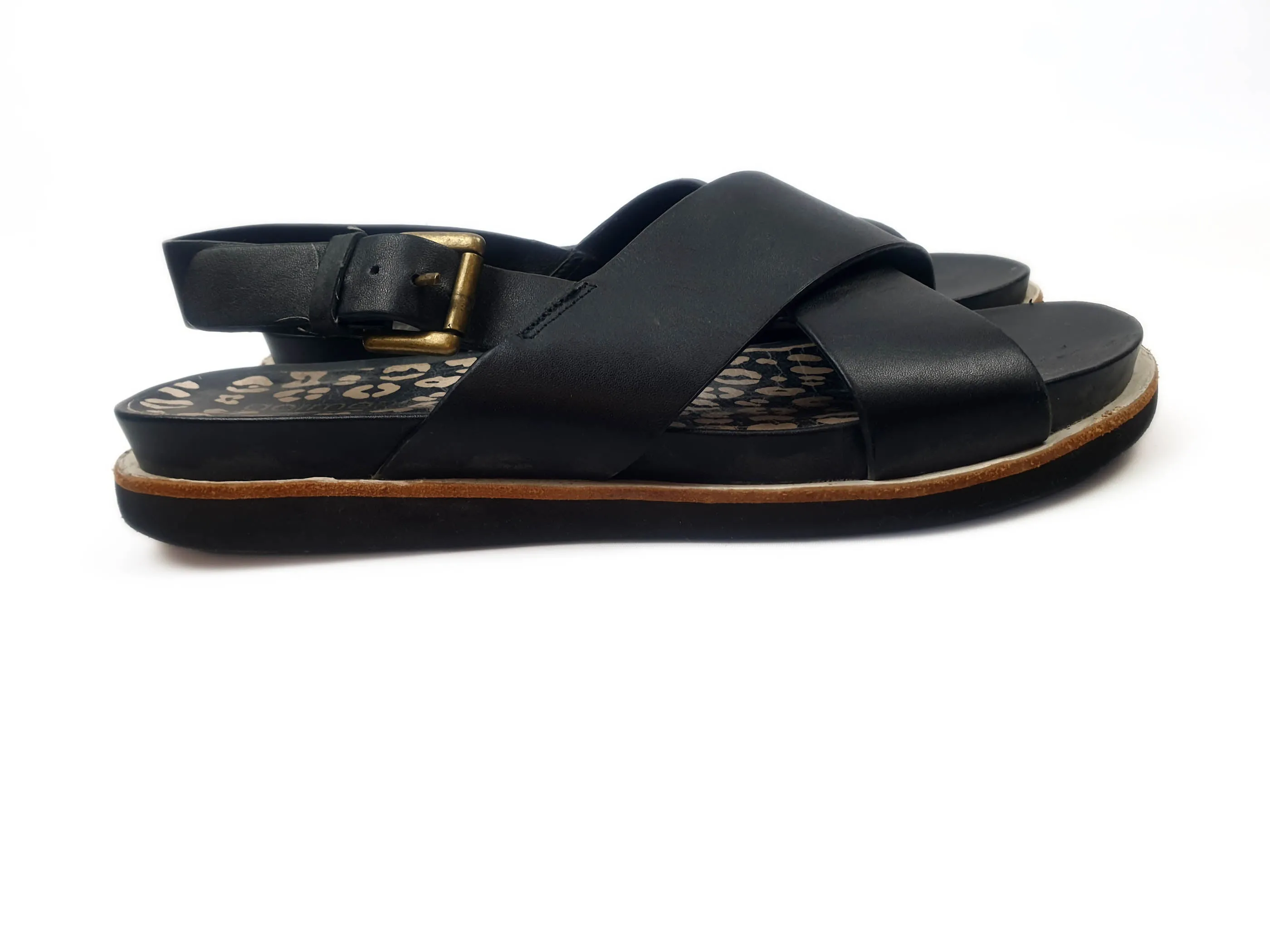 Gorman black leather sandals size 39