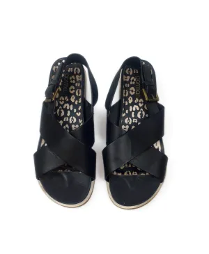 Gorman black leather sandals size 39