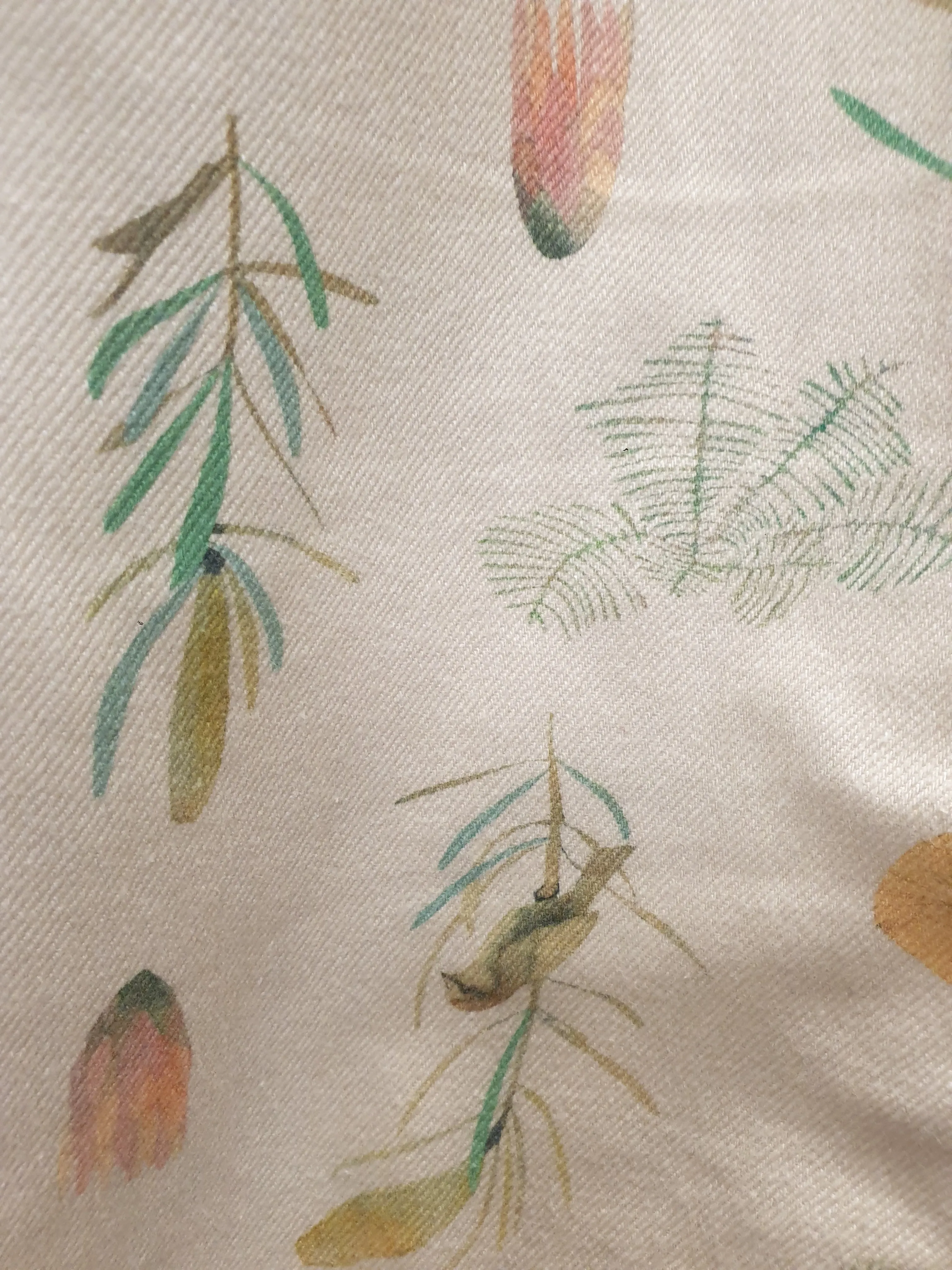 Gorman   Diana Kinter cream jeans with cute print size 8