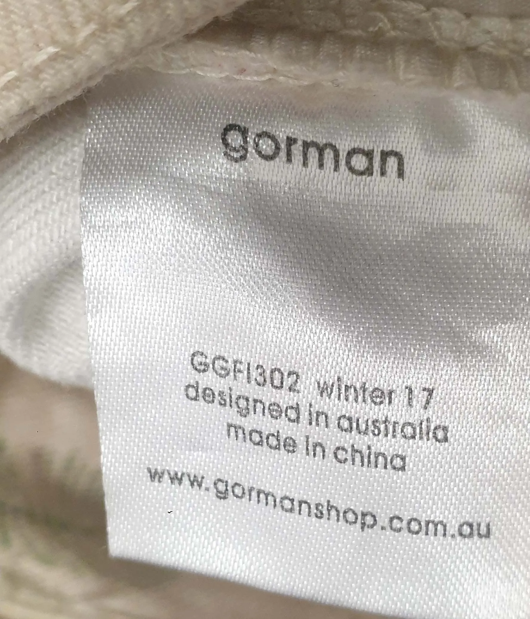 Gorman   Diana Kinter cream jeans with cute print size 8