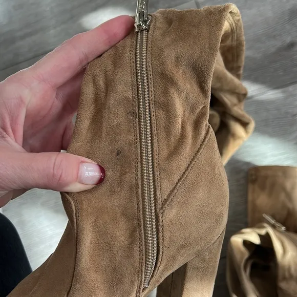 GUESS Women's Abetter Block Heel Over the Knee Boots
