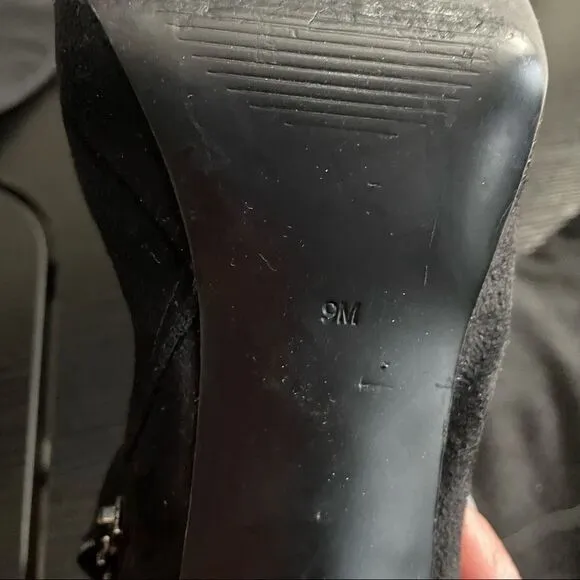Guess Black Over the Knee Heeled Boot, 9