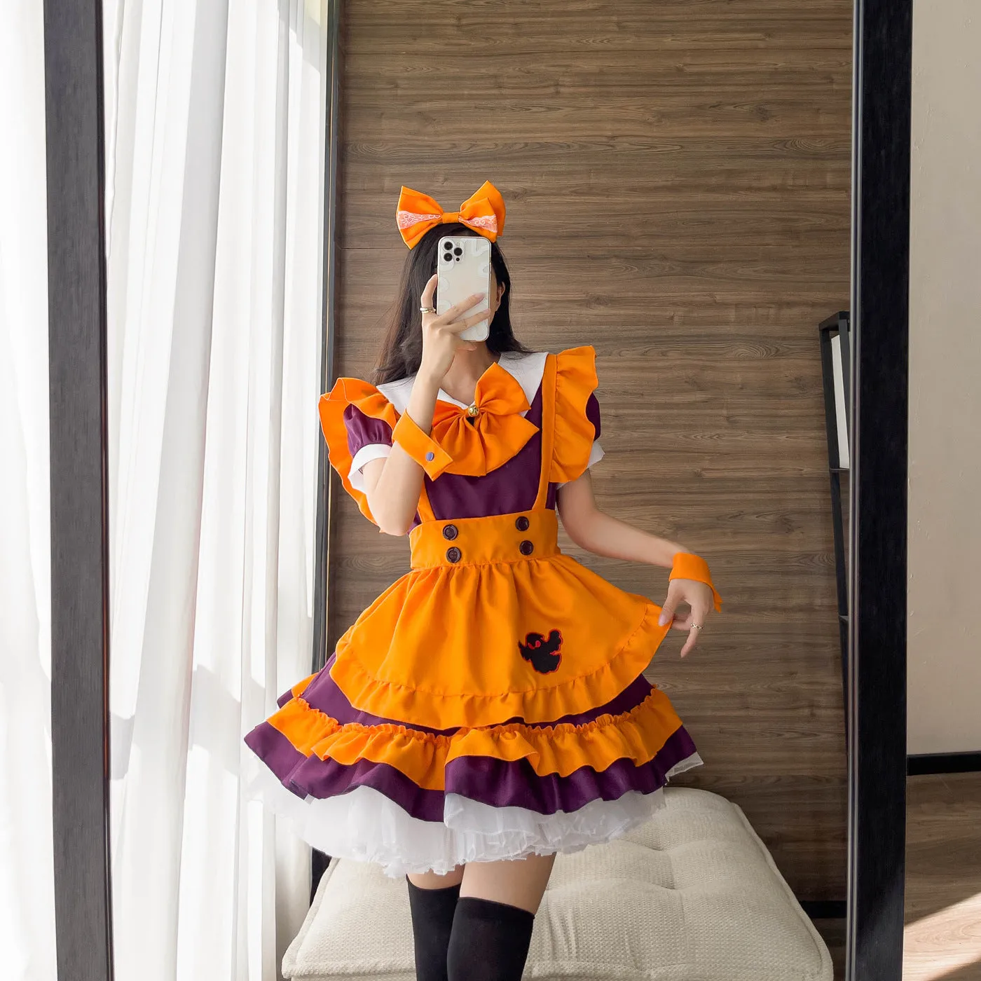 Halloween Ghost Lolita Maid Dress