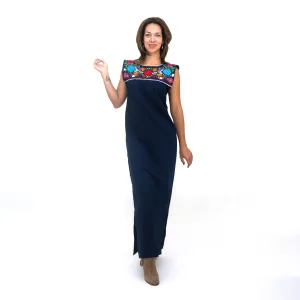 Hand Embroidered Mexican Loose Dress