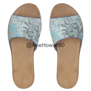 Handcrafted Sparks Women's Leather Sliders