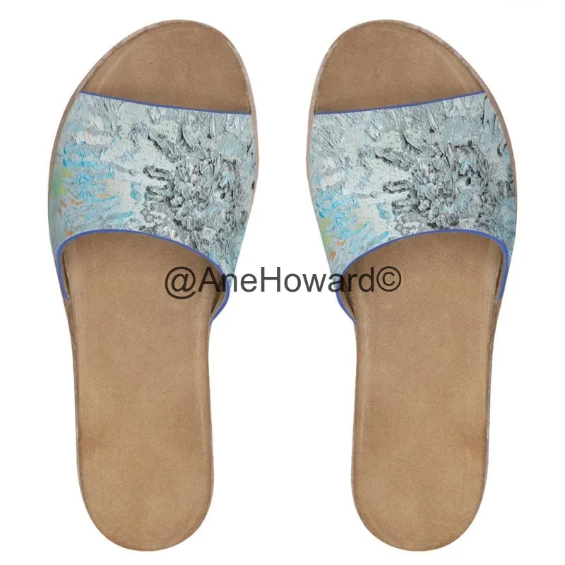 Handcrafted Sparks Women's Leather Sliders