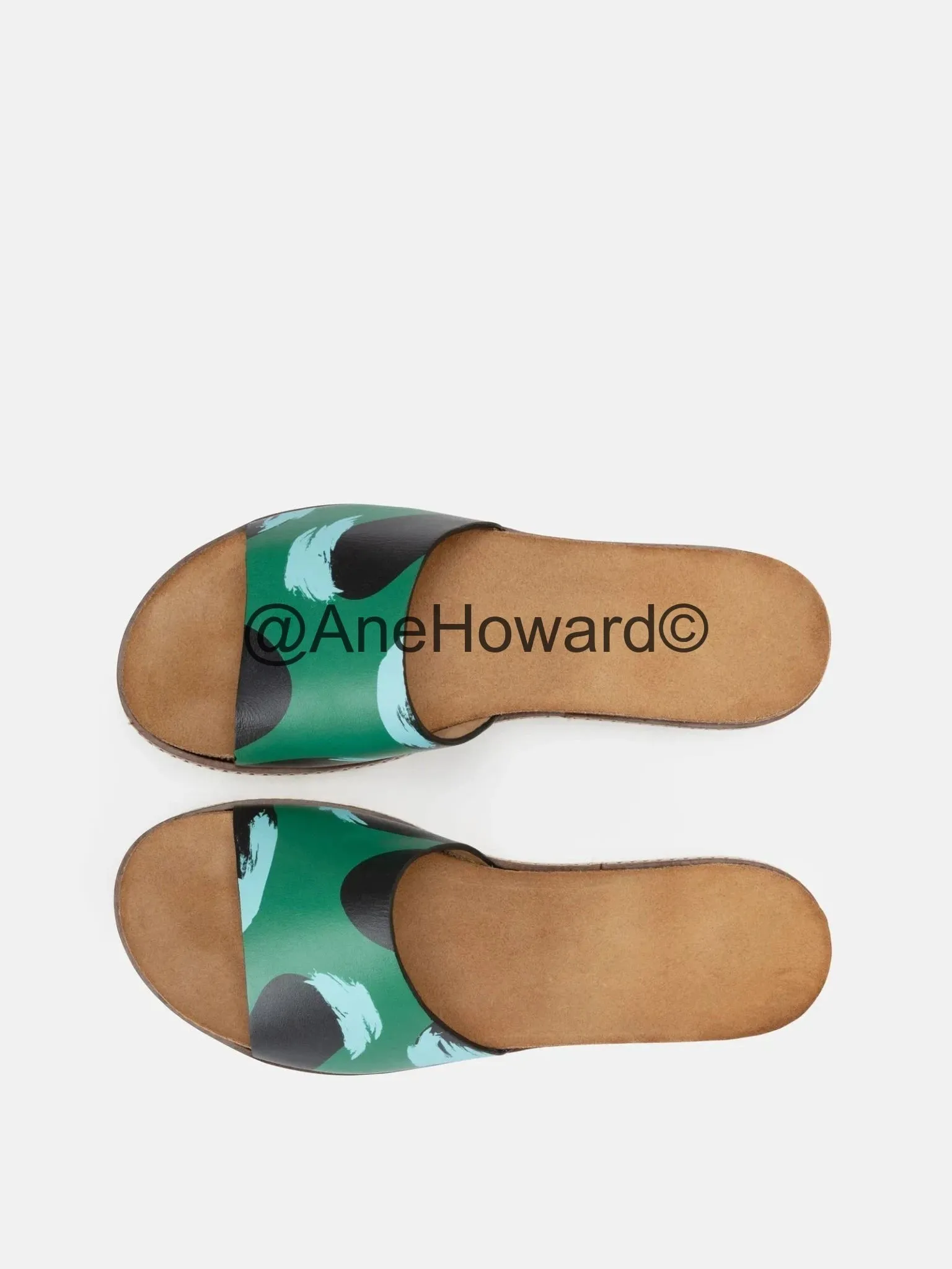 Handcrafted Sparks Women's Leather Sliders