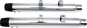 HardDrive 62016 Sportster Muffler - Chrome with Black End Cap