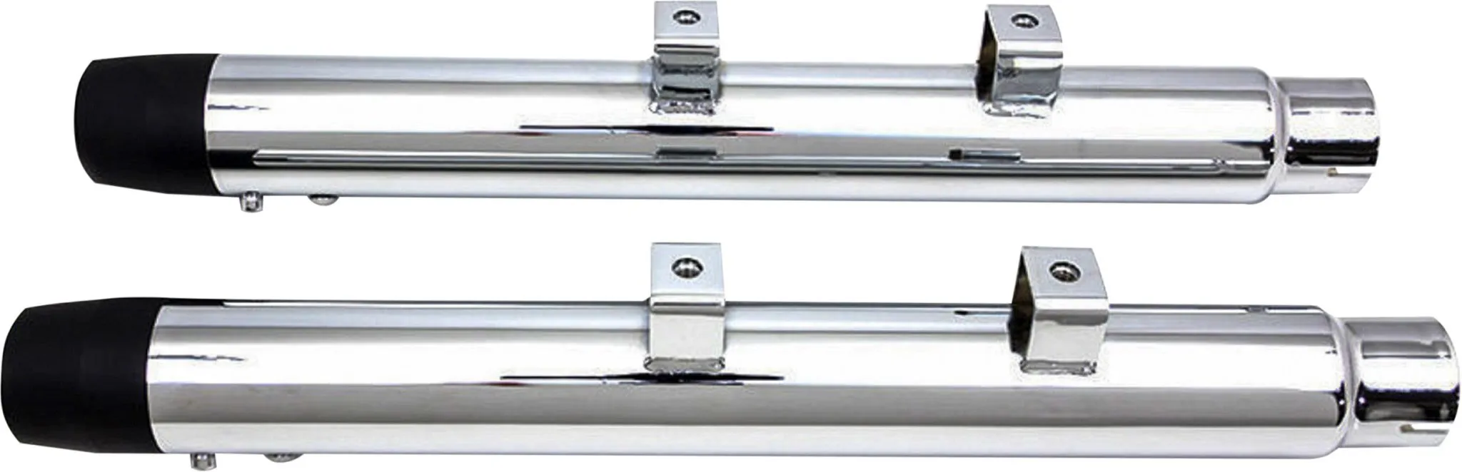 HardDrive 62016 Sportster Muffler - Chrome with Black End Cap