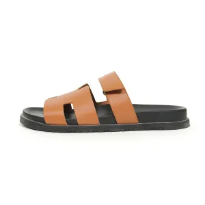 Hermes Chypre Leather Sandals Size 12
