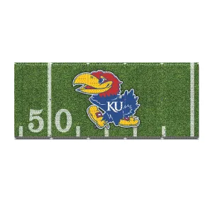 HWC15090- Kansas Jayhawks Football (5 Panels) | 80" x 32" (tall) | Printed Pegboards | Collegiate