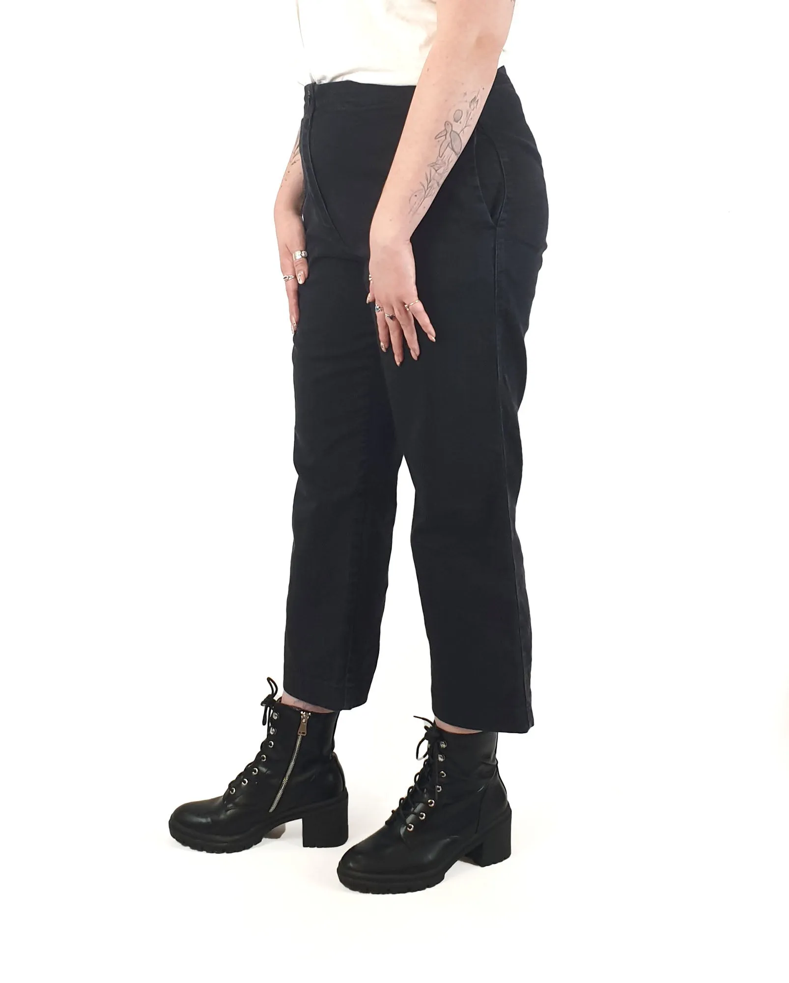 Jac   Jack black wide leg jeans size 12