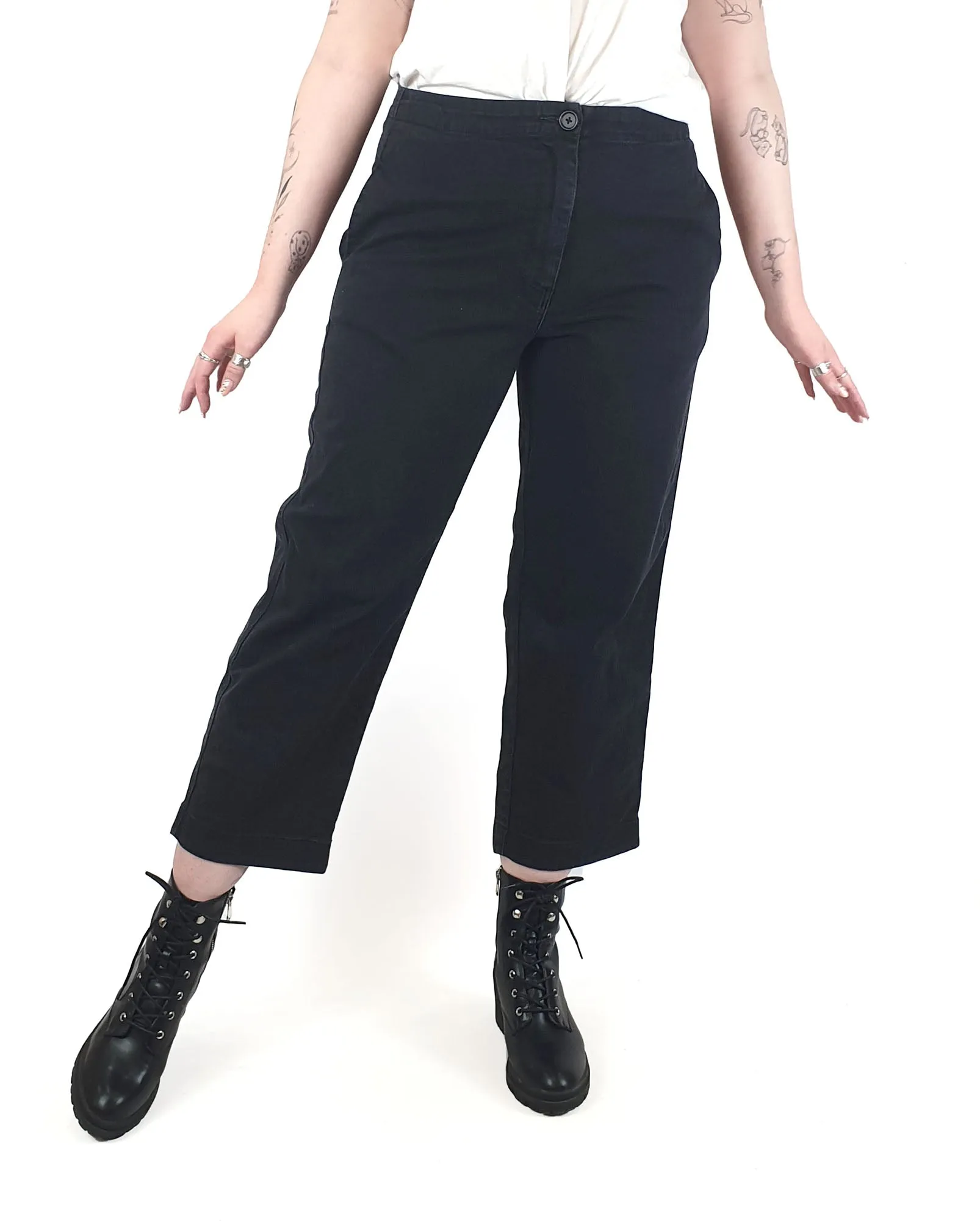 Jac   Jack black wide leg jeans size 12