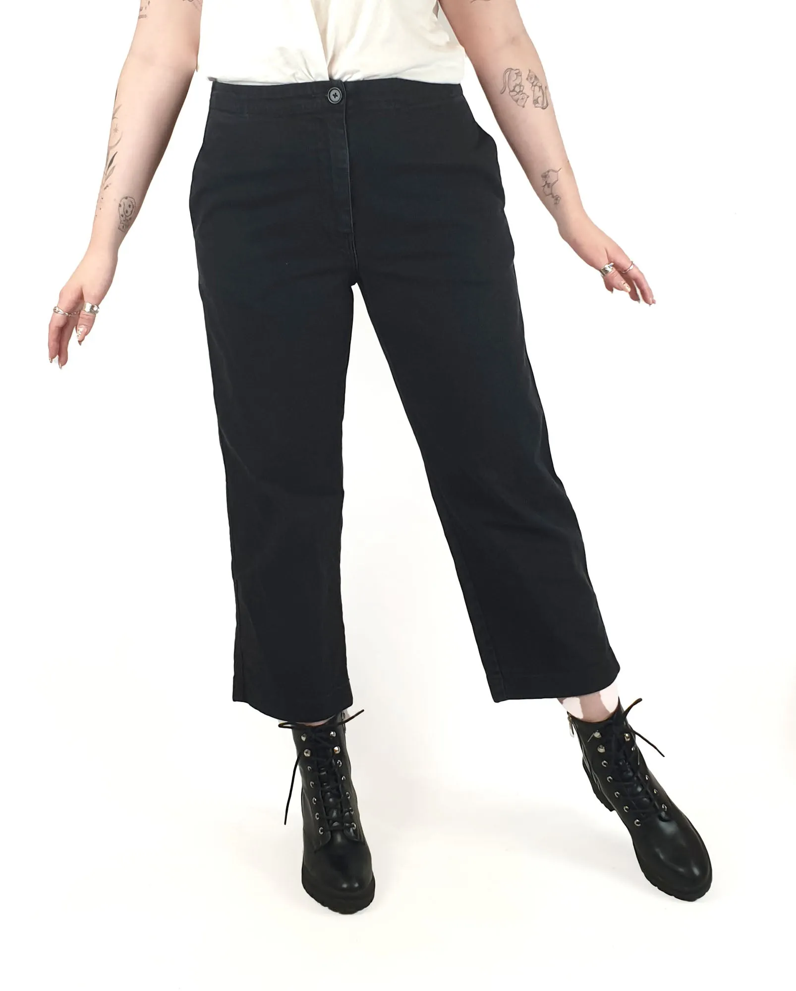 Jac   Jack black wide leg jeans size 12