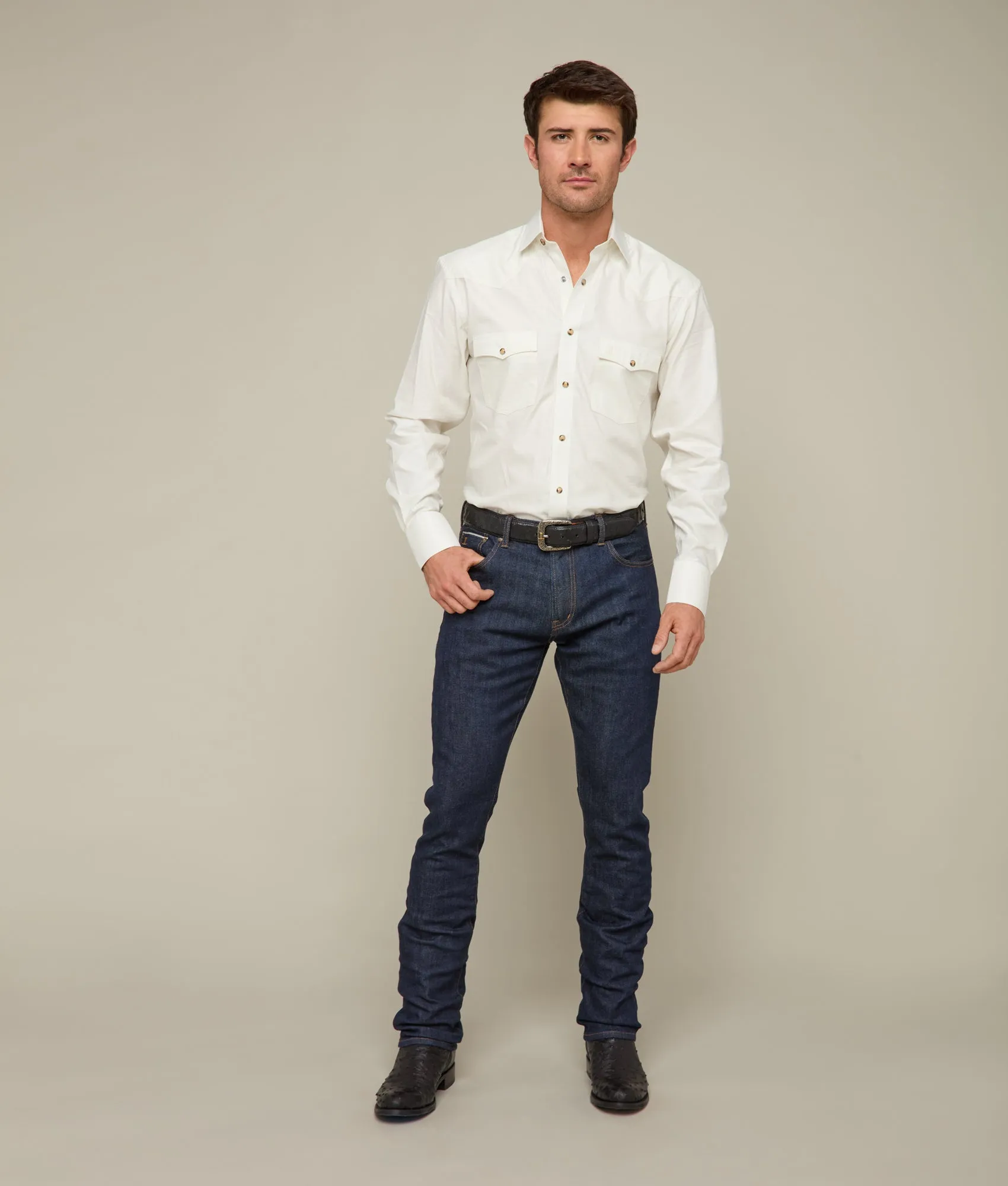 Jesse Men's Slim Straight Jean :: Cavalry Blue