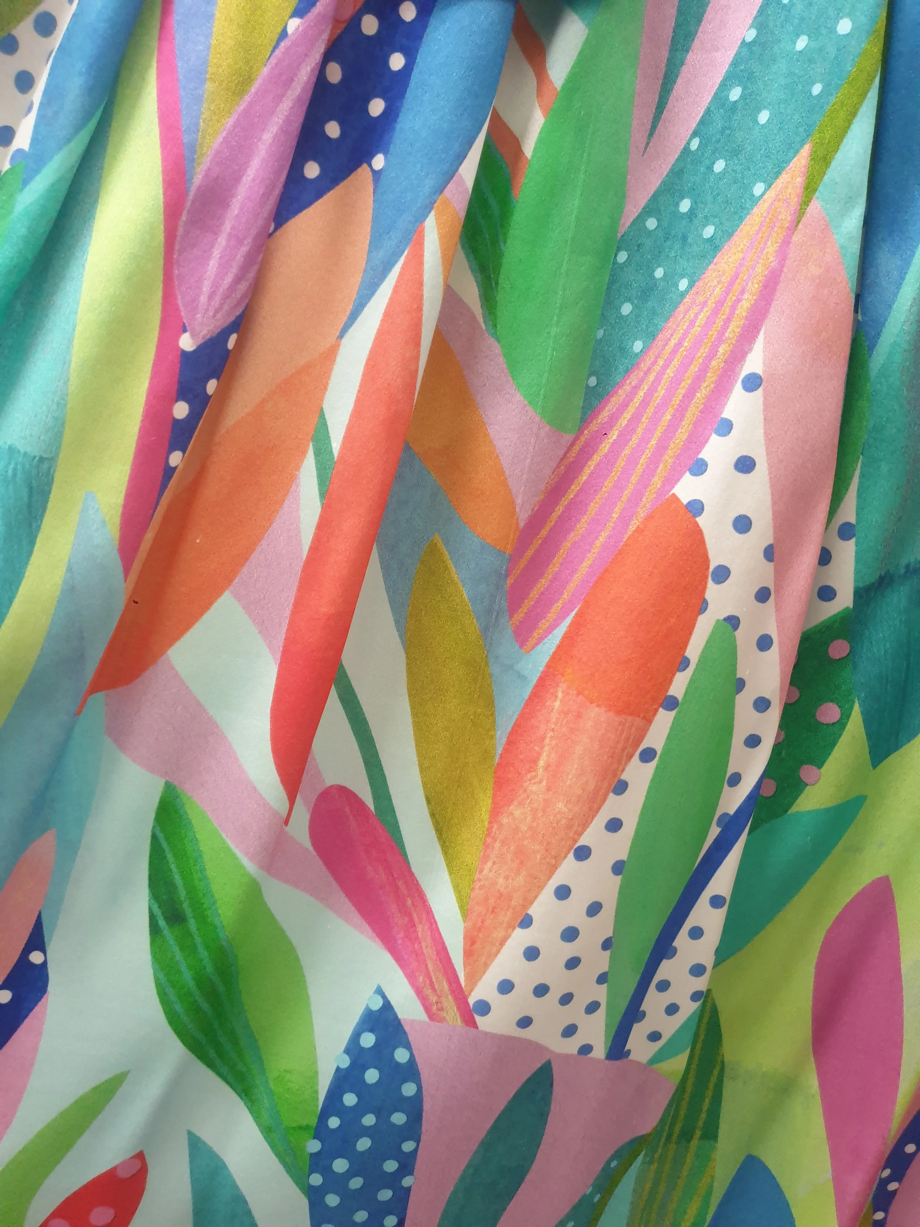 Karla Cola colourful print silk skirt size L