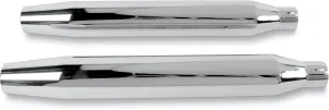 Khrome Werks 202470 3in. HP-Plus Slip-On Mufflers - Tapered - Chrome