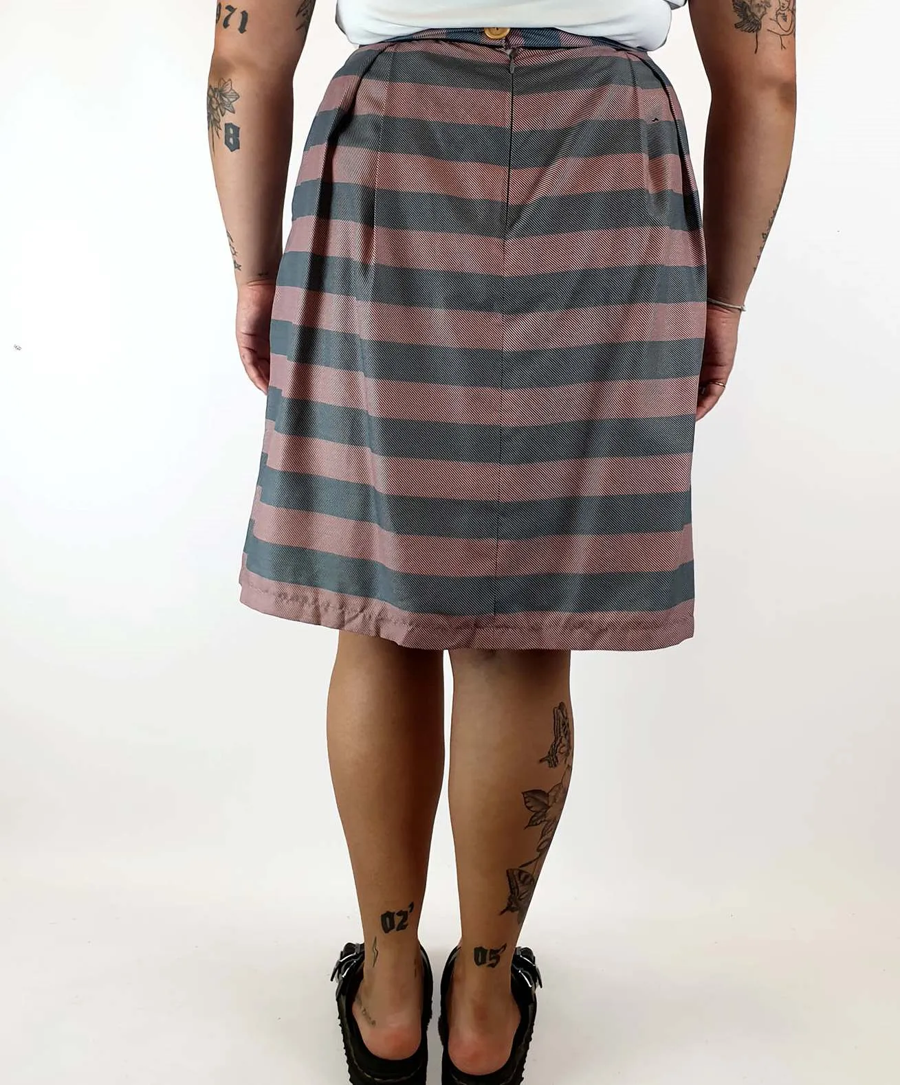 Kindling pink and blue striped skirt size 16