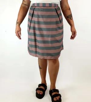 Kindling pink and blue striped skirt size 16