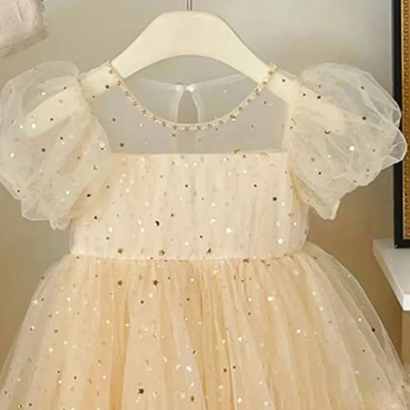 Lacey Gold Dress