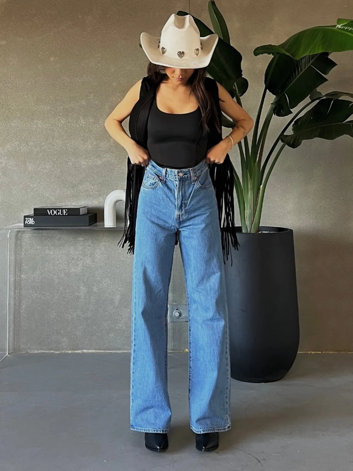 LEVI'S Ribcage Full Length Wide Leg Jean - Splash Zone