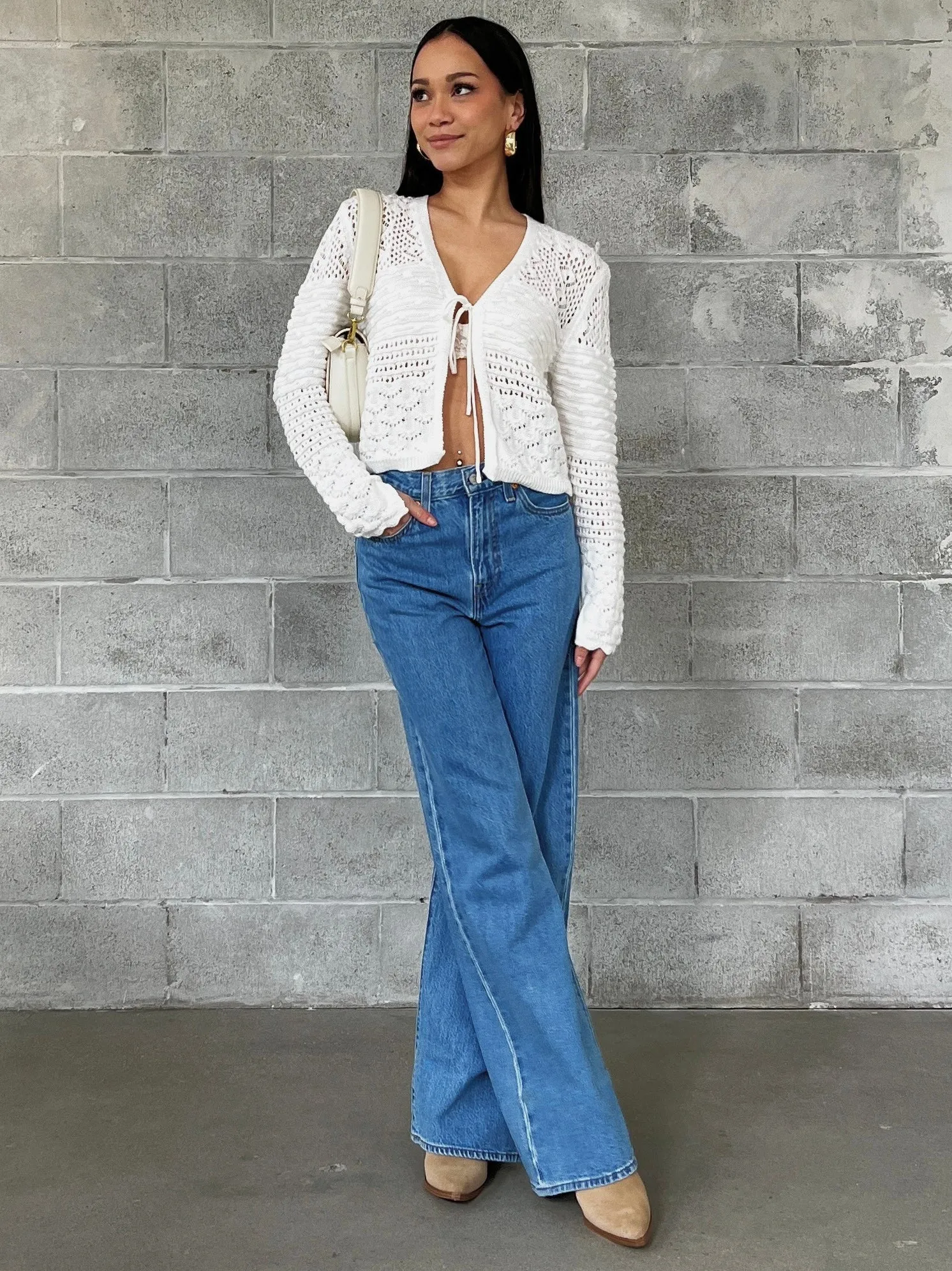 LEVI'S Ribcage Full Length Wide Leg Jean - Splash Zone