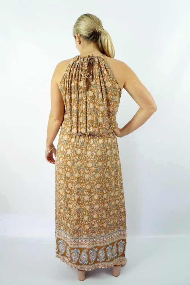Long Chloe Dress "Daisy Flower"