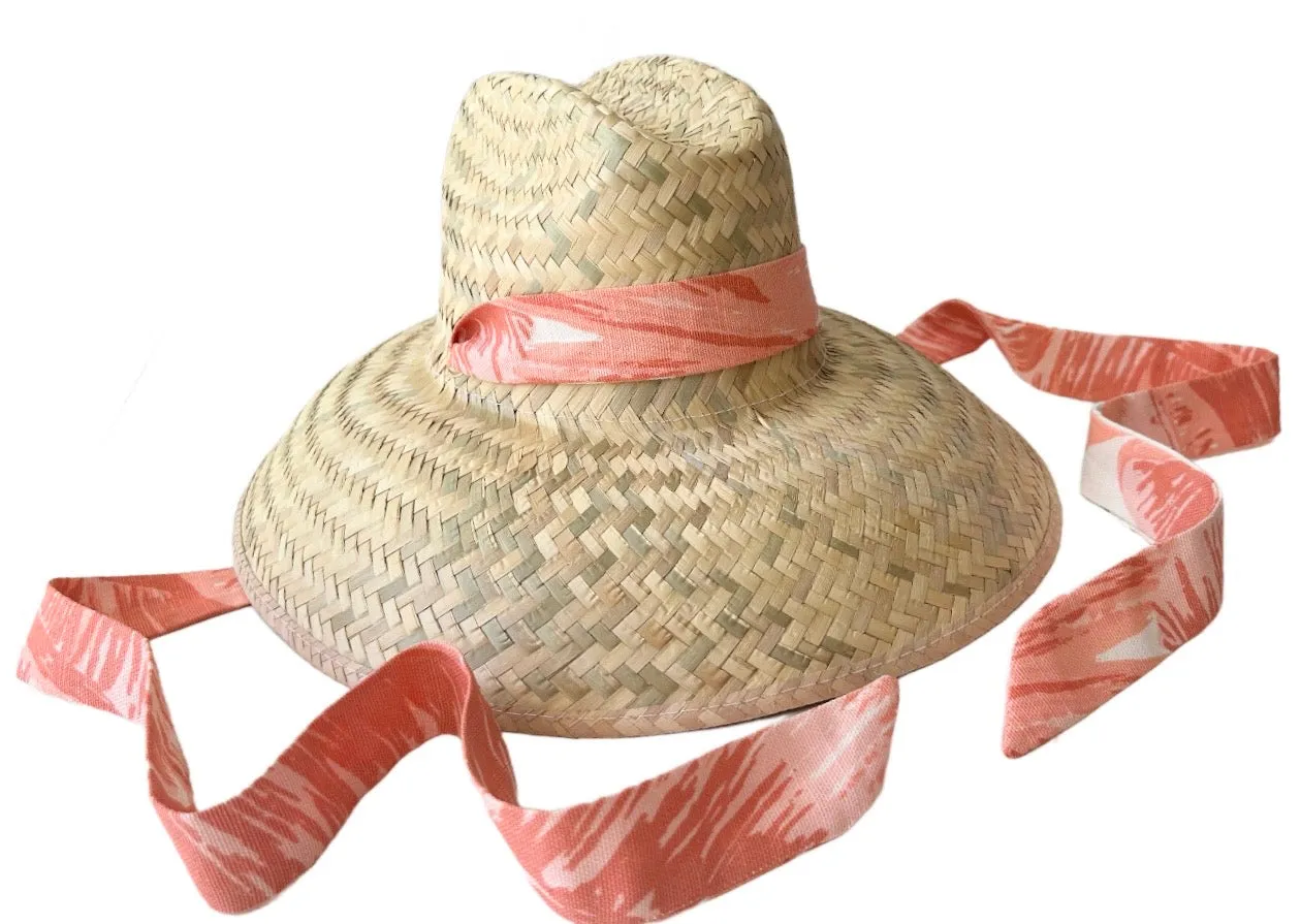 Meg Braff Designs "Beverly Hills" Fabric Hat Ribbon - Hibiscus Pink