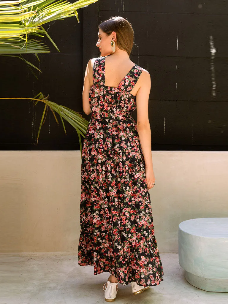 Midnight Love Tiered Dress